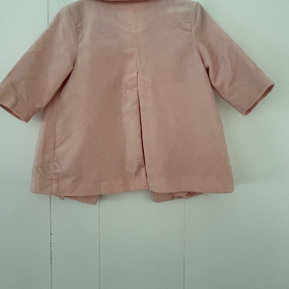 Y2K Gymboree Holiday Friends Link Rosebud Pink Velveteen Coat Roses Size 6-12 mo - Picture 12 of 13